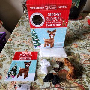 Crochet Christmas Rudolph Red-Nosed Reindeer Characters Kit for 6 Figures 2017